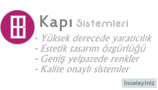 Alüminyum Kapı Sistemleri