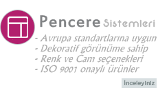 pencere sistemleri
